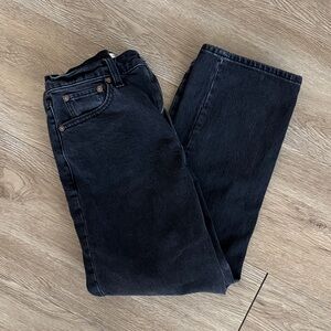 Abercrombie & Fitch Women’s Black The Vintage Straight High Rise Jeans